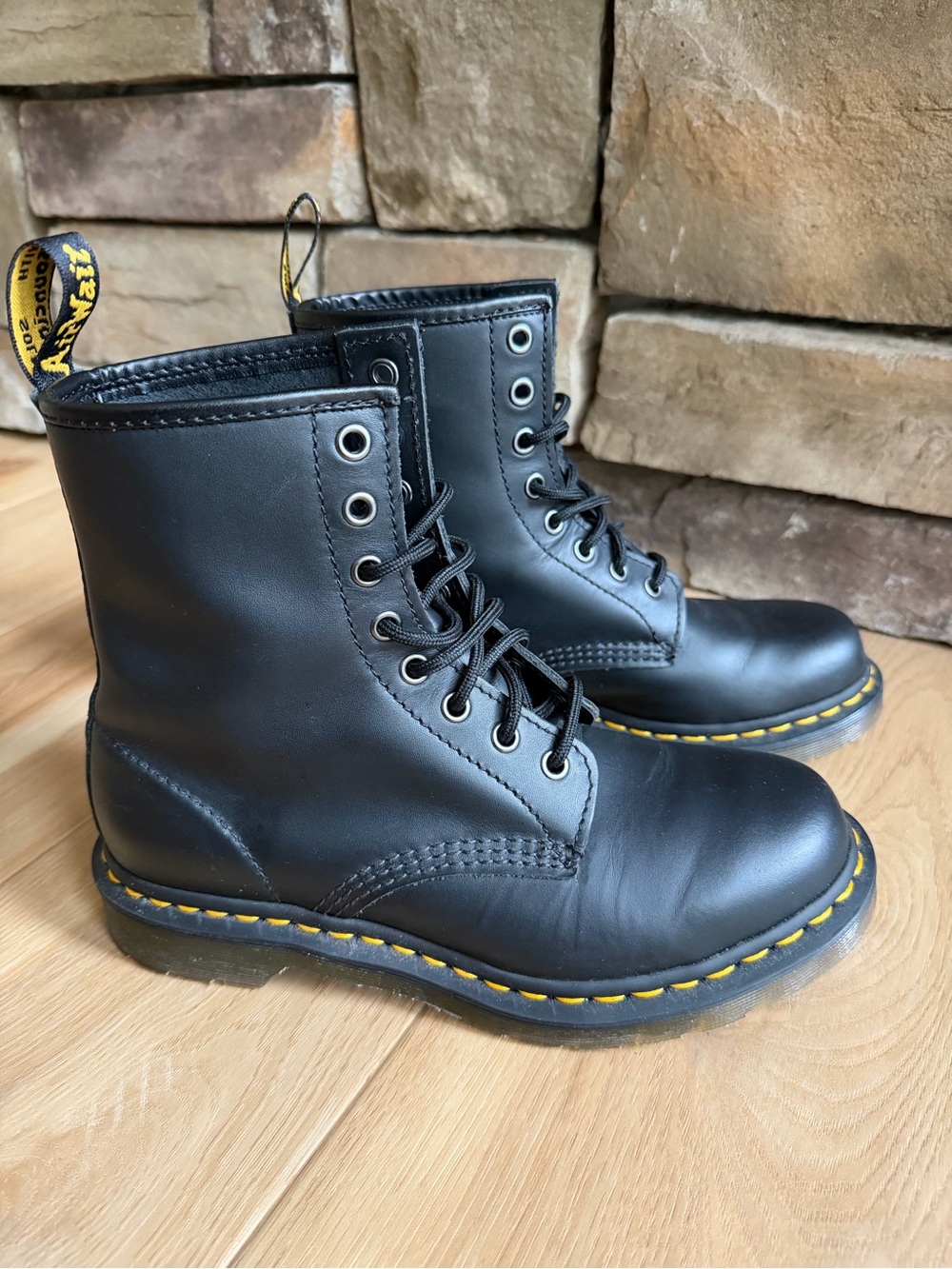 Dr. Martens 1460 Black Leather Lace-Up Boots